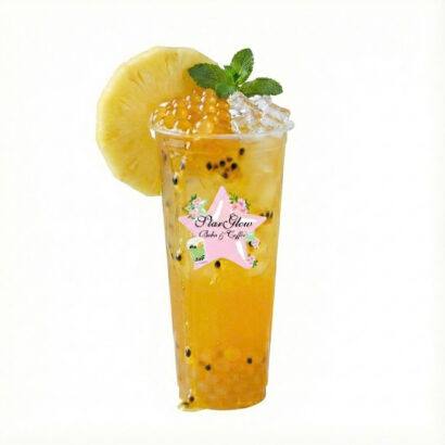 T3 - PASSION FRUIT PINEAPPLE WITH PASSIONFRUIT BOBA