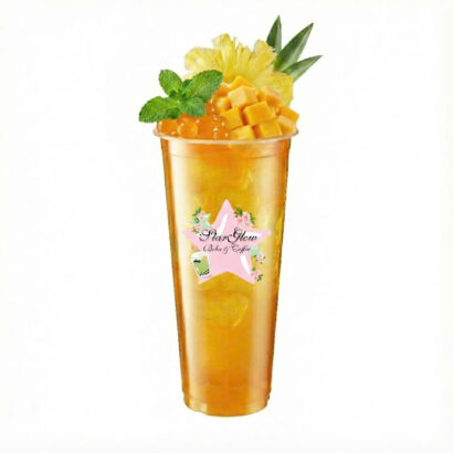 T2 - MANGO PINEAPPLE WITH MANGO BOBA