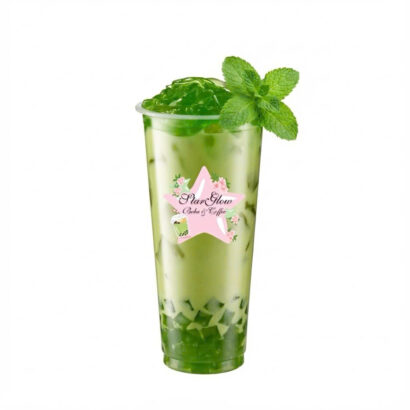 M7 - GREEN THAI MILK TEA WITH GREEN THAI JELLY