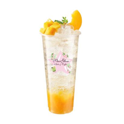 F4 - SODA - MANGO PEACH WITH MANGO BOBA