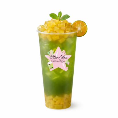 T6 - FRUIT TEA - GREEN THAI TEA KUMQUAT PINEAPPLE JELLY
