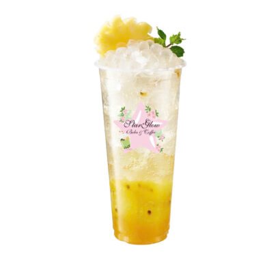 F2 - SODA - PINEAPPLE PASSION FRUIT WITH CRYSTAL BOBA