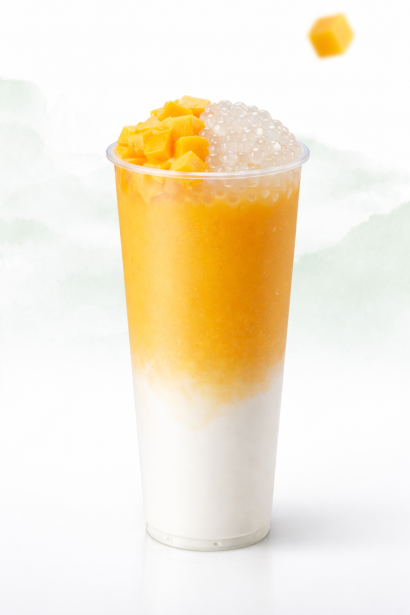 Lychee Peach w/ Peach Boba